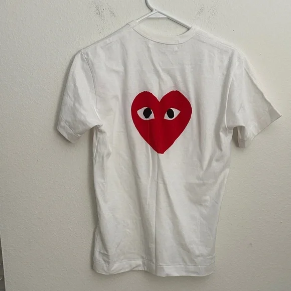 Play comme des garçons T-Shirt with Red Heart - Picture 8 of 8